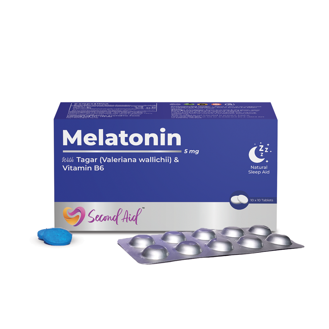 Melatonin 5 mg - With Tagar (Valeriana wallichii) & Vitamin B6