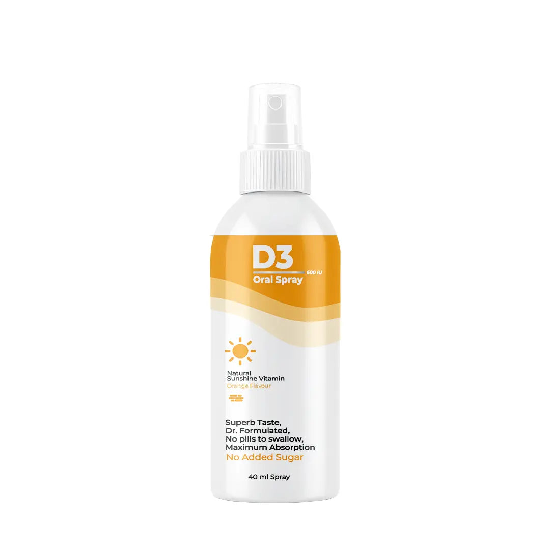 D3 400 IU Oral Spray bottle, a natural sunshine Vitamin: SecondAid