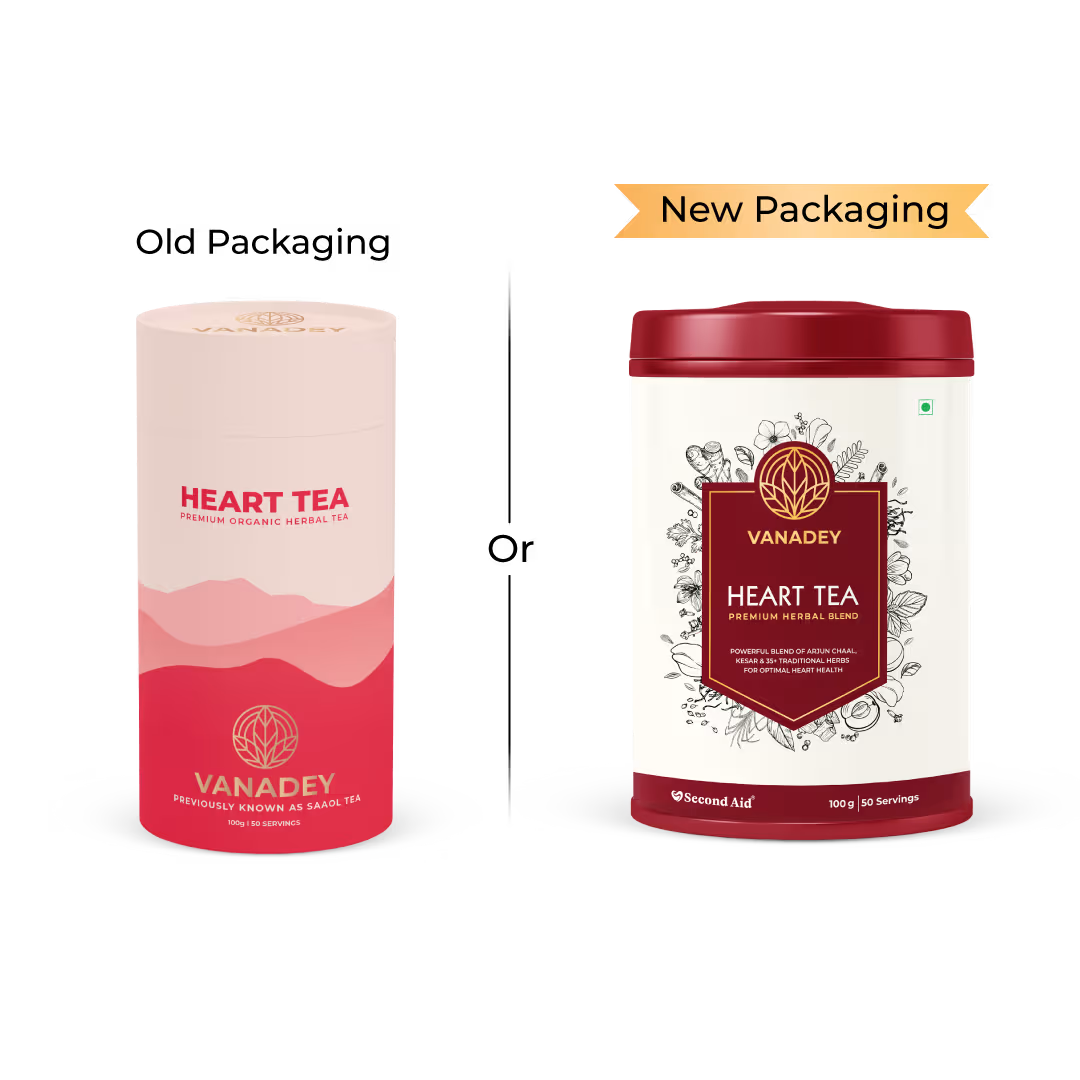 Vanadey Heart Health Tea – Natural Support for High BP, Cholesterol & Blood Circulation secondaidweb