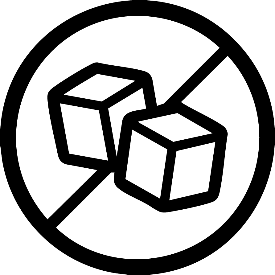 Icon symbolizing No Added Sugar: SecondAid