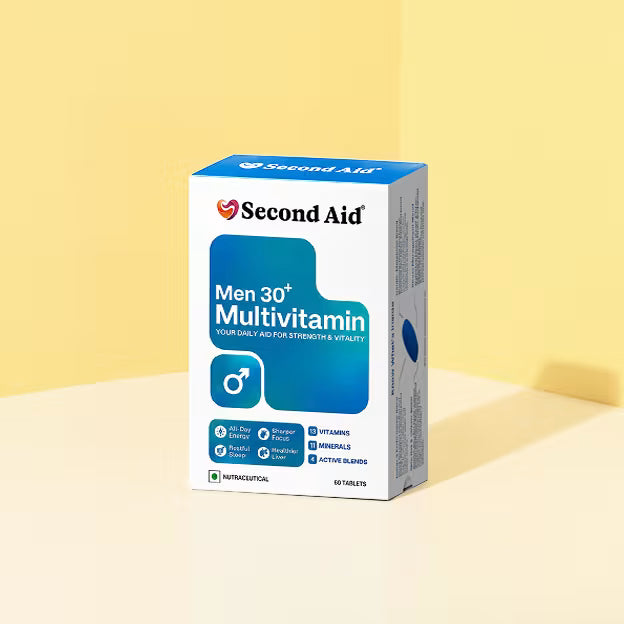 MULTIVITAMIN MEN 30+ | Supplement with 13 Vitamins & 11 Minerals for All-Day Energy &  Sharper Focus Secondaid Healthcare Pvt.Ltd.